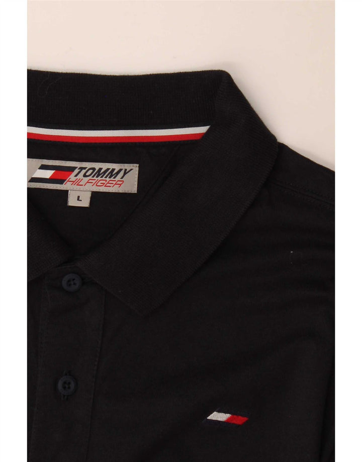 Мужская рубашка-поло Tommy Hilfiger, темно-синяя, большая