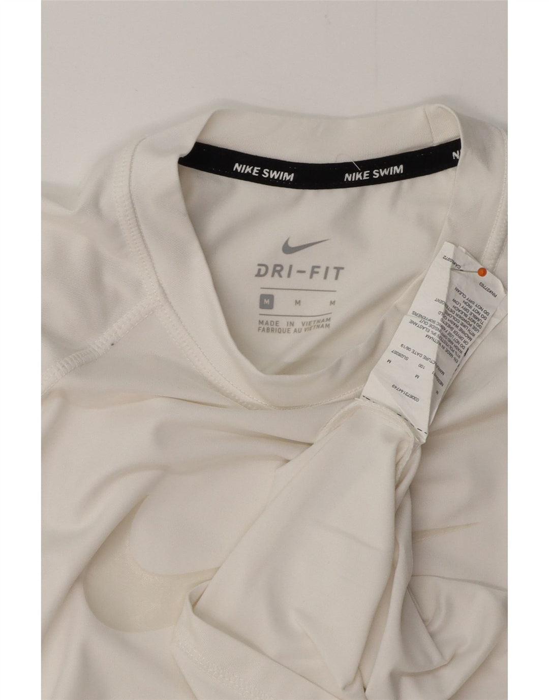 Женская футболка NIKE Dri Fit с графическим рисунком Top UK 12, средний белый полиэстер
