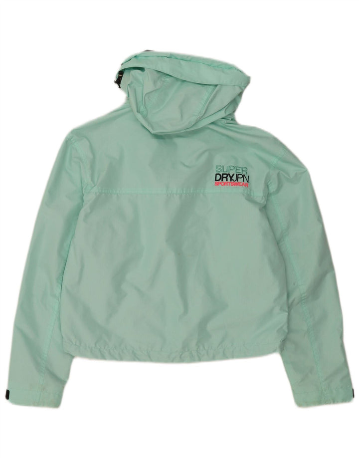 Женская куртка-бомбер Superdry The Windcheater с рисунком UK 8, маленькая, бирюзовая
