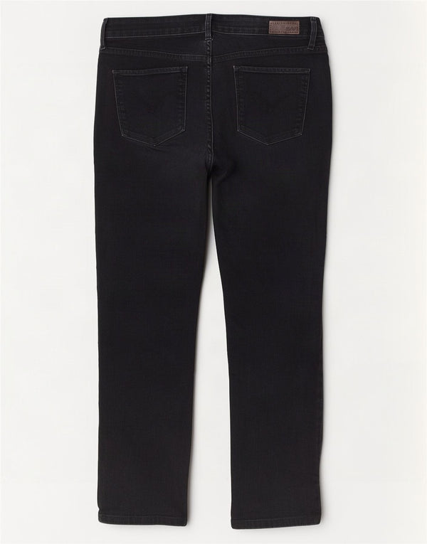 Женские прямые джинсы Levi's Demi Curve со средней посадкой, США 14 XL W32 L28, черные