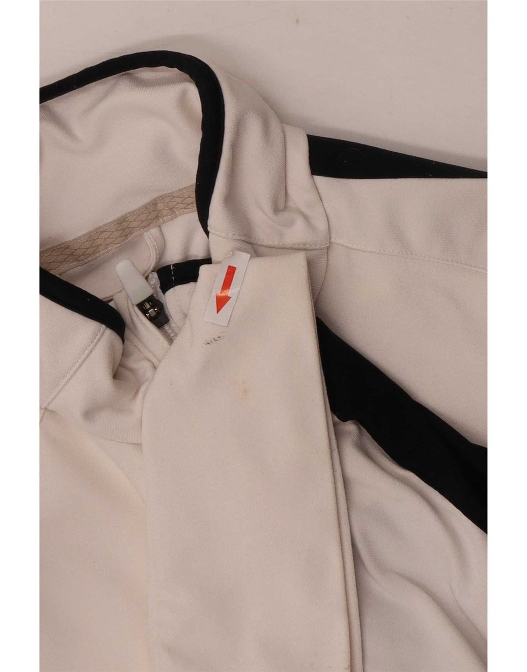 Женская спортивная куртка Nike Dri Fit UK 12, средний белый цвет с цветными блоками