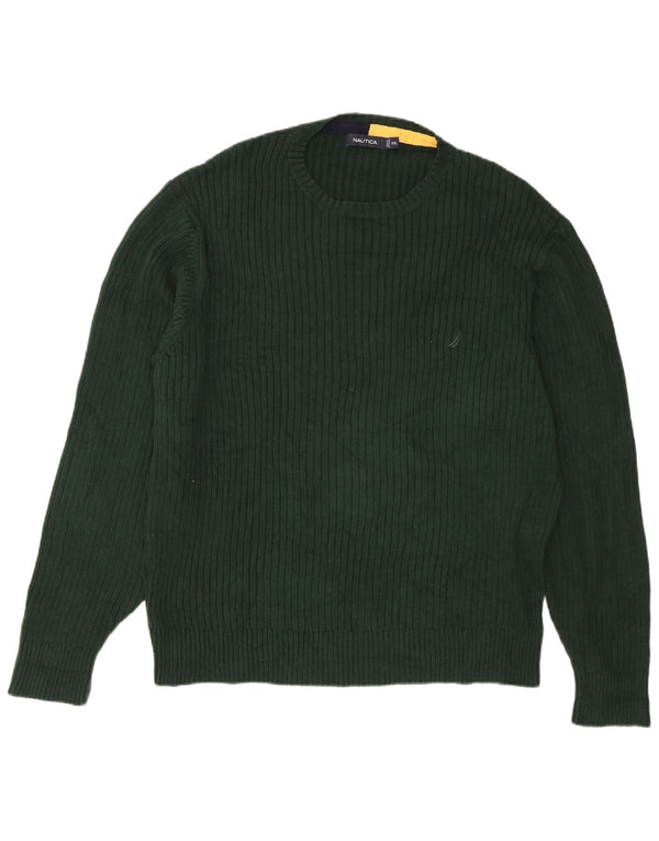 Мужской свитер Nautica с круглым вырезом 2XL, зеленый хлопок