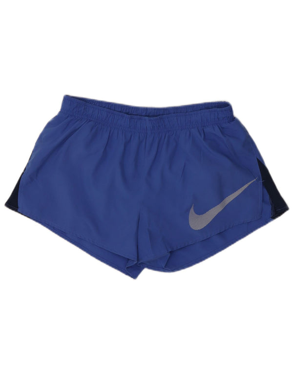 Женские спортивные шорты Nike UK 12, средний синий полиэстер