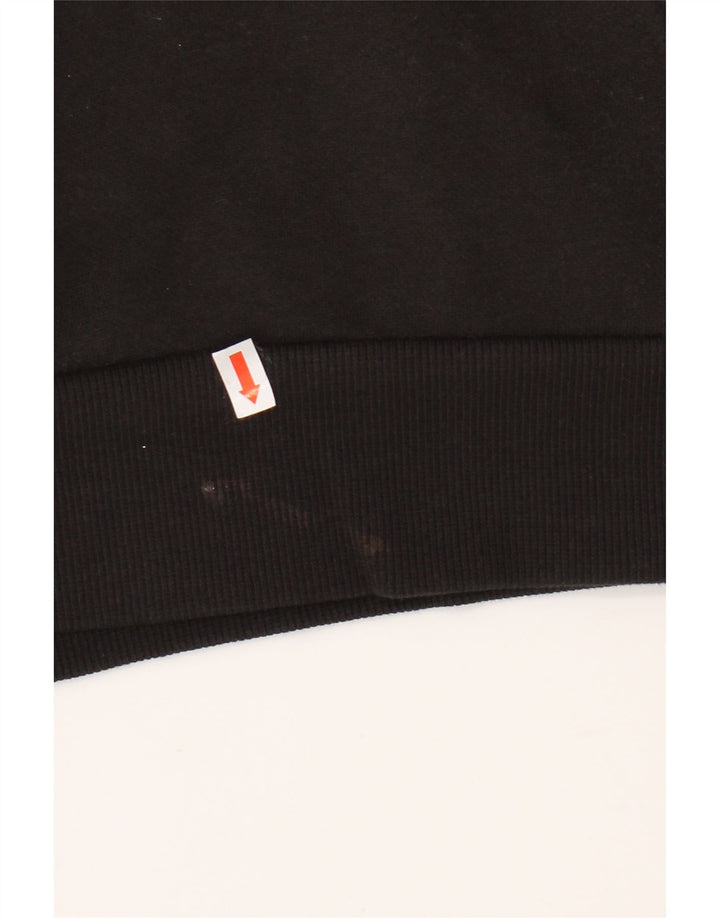 PUMA Mens Hoodie Jumper Medium Black Cotton
