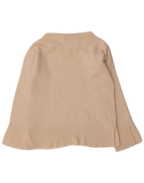 Женский укороченный джемпер с вырезом лодочкой Max & Co. UK 6 XS Off White