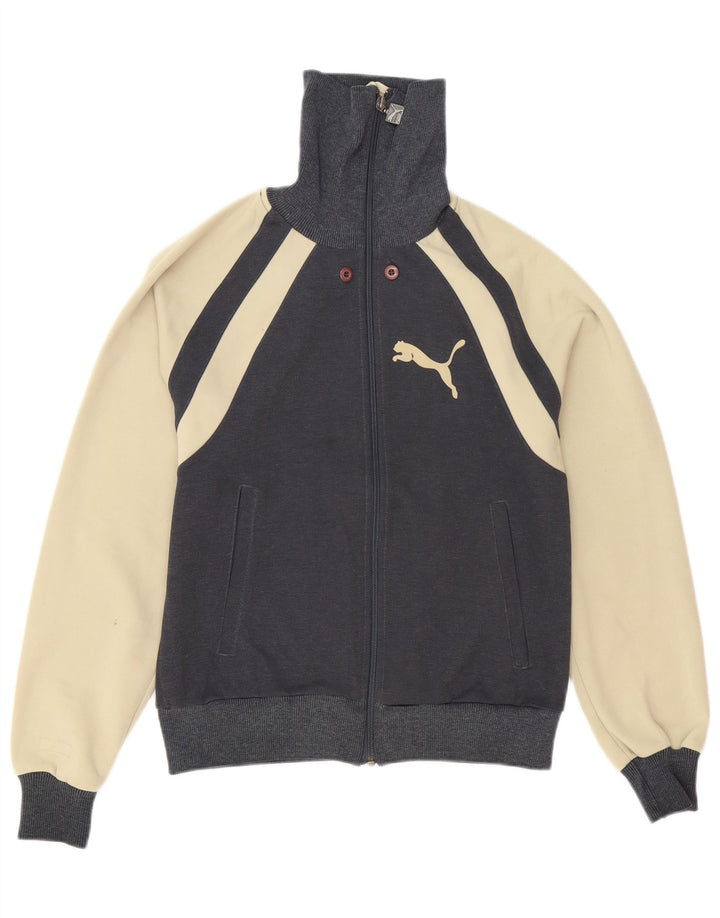 Мужской спортивный костюм Puma XS, серый полиэстер с цветными блоками