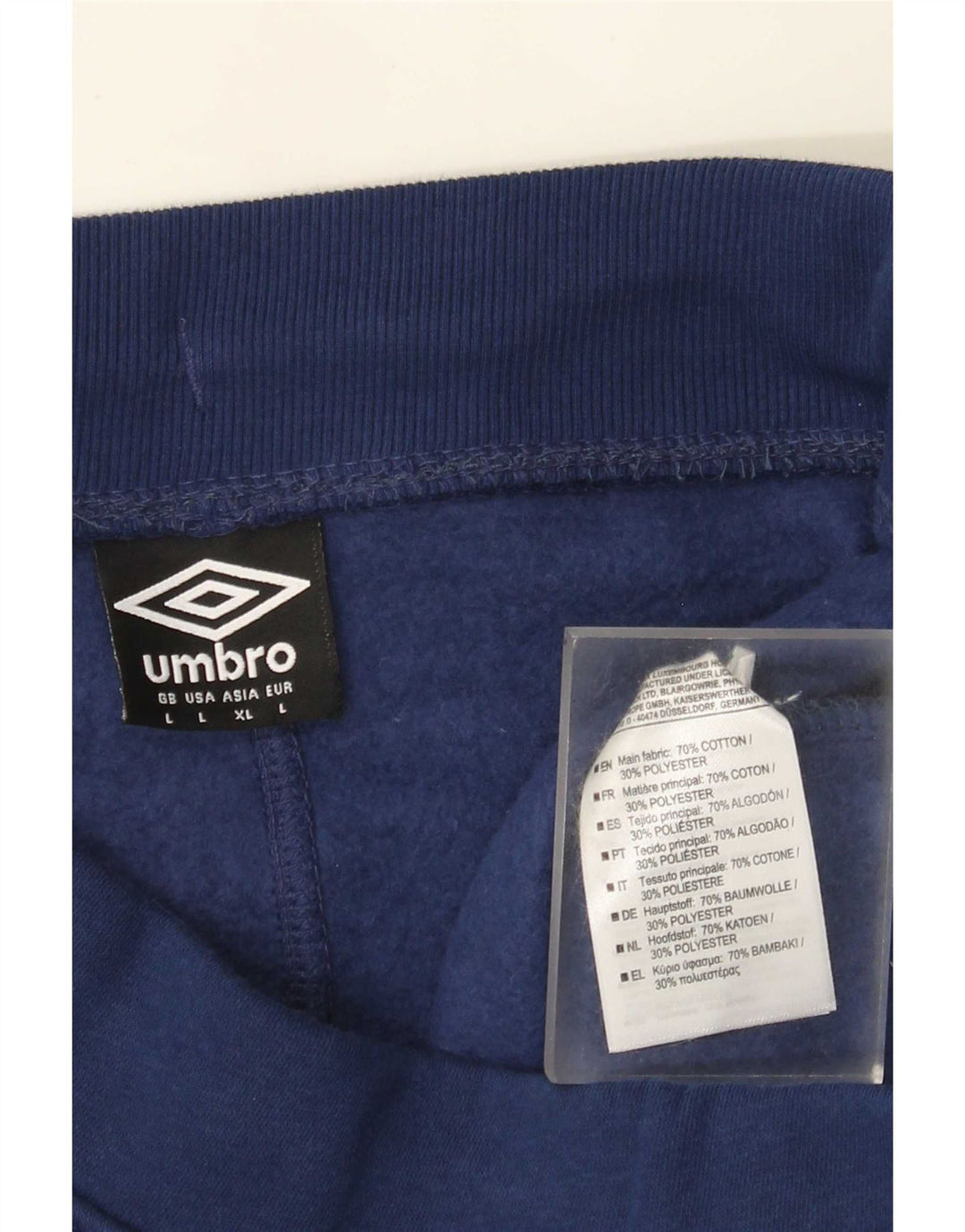 Мужские спортивные шорты Umbro, большие темно-синие, хлопок