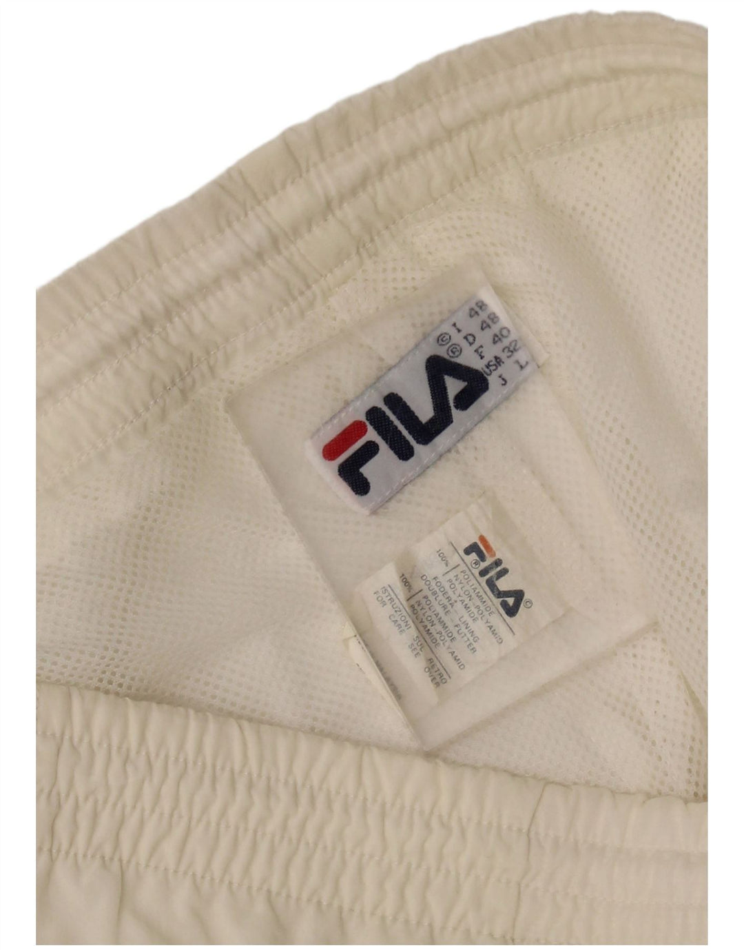 Мужские спортивные брюки FILA Джоггеры IT 48 Medium Off White Полиамид
