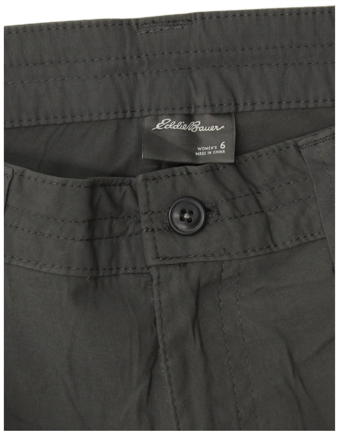 Женские прямые капри EDDIE BAUER US 6, средние W28 L20, серый нейлон