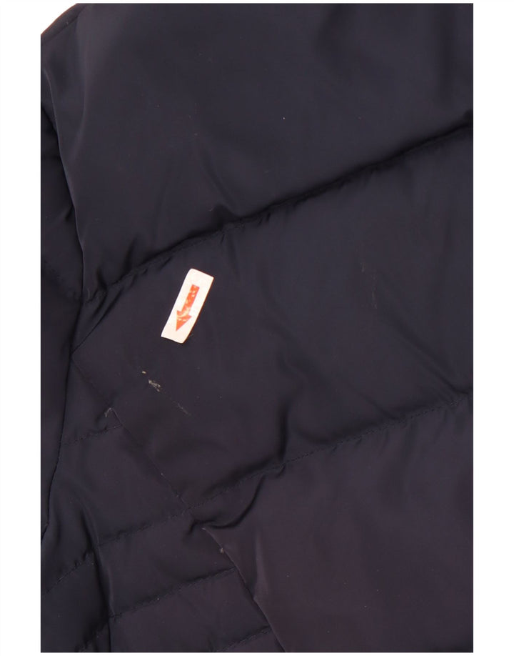 Crew Clothing Женская утепленная куртка с капюшоном UK 16, большой темно-синий полиэстер