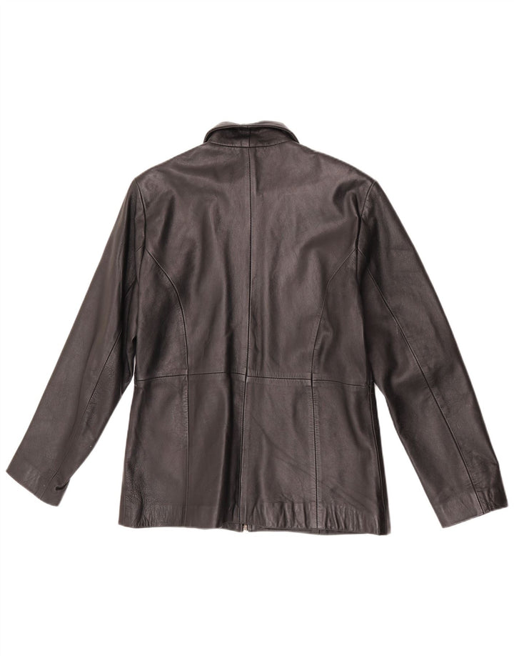Женская кожаная куртка Heeli UK 18 XL, черная кожа