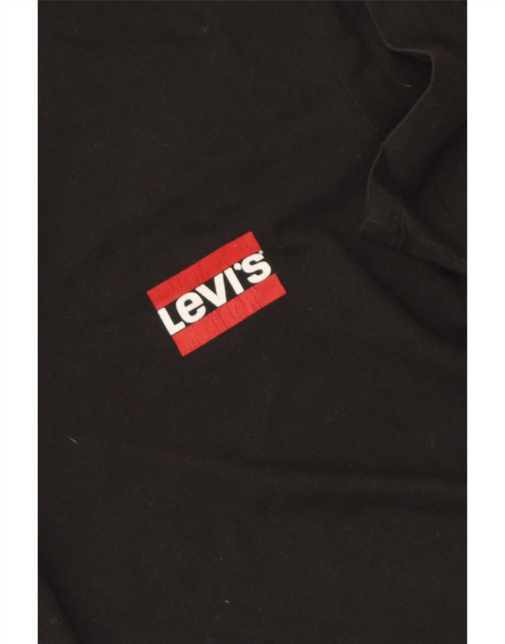 Мужская футболка Levi's, большой черный хлопок