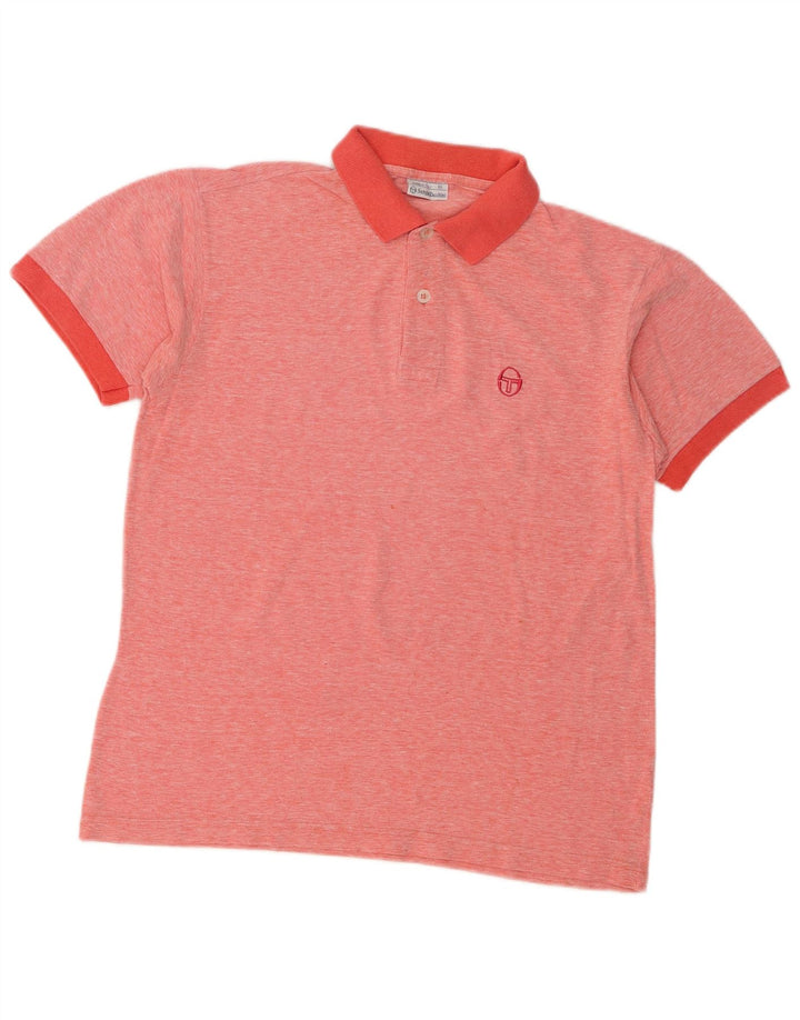 Мужская рубашка-поло Sergio Tacchini из хлопка среднего розового цвета
