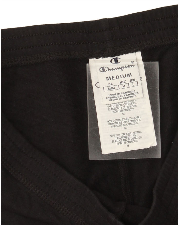 Женские леггинсы с рисунком Champion UK 14, хлопковые, среднего размера, черные