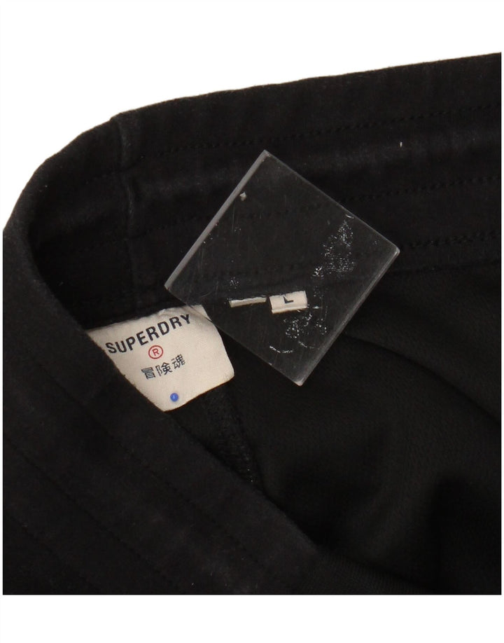 SUPERDRY Мужские спортивные брюки Джоггеры, большие черные