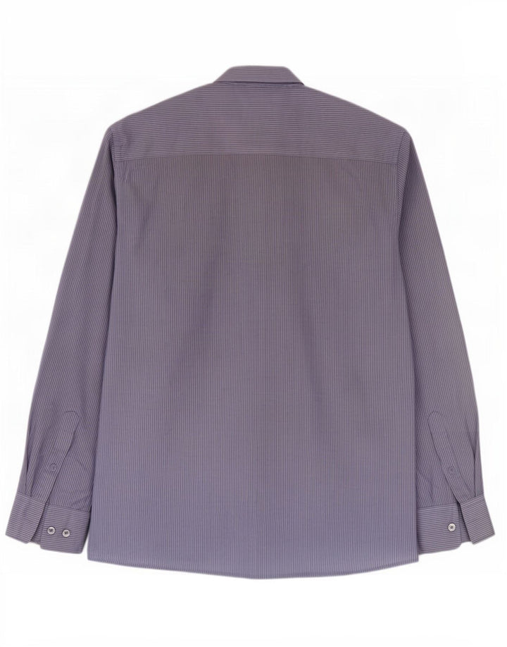 Мужская рубашка Pierre Cardin, большая синяя полоска, полиэстер