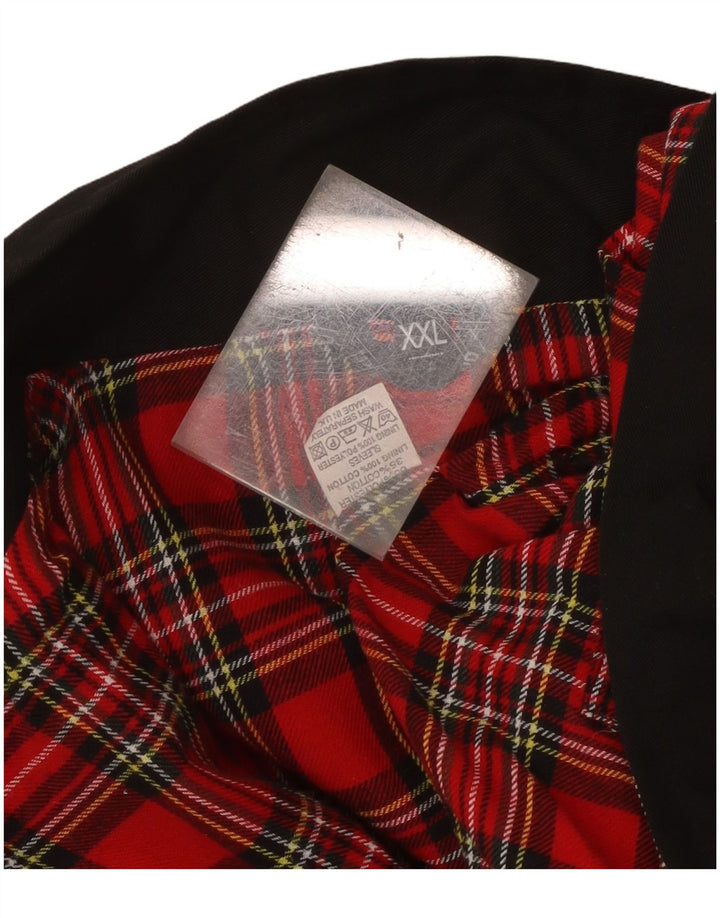 Винтажная мужская куртка-бомбер UK 44 2XL, черный полиэстер