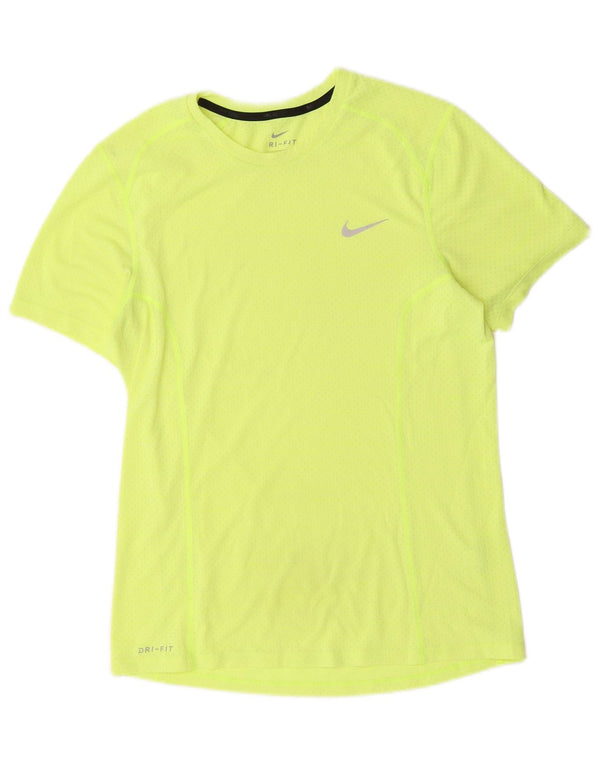 Мужская футболка Nike Dri Fit, маленькая, желтая
