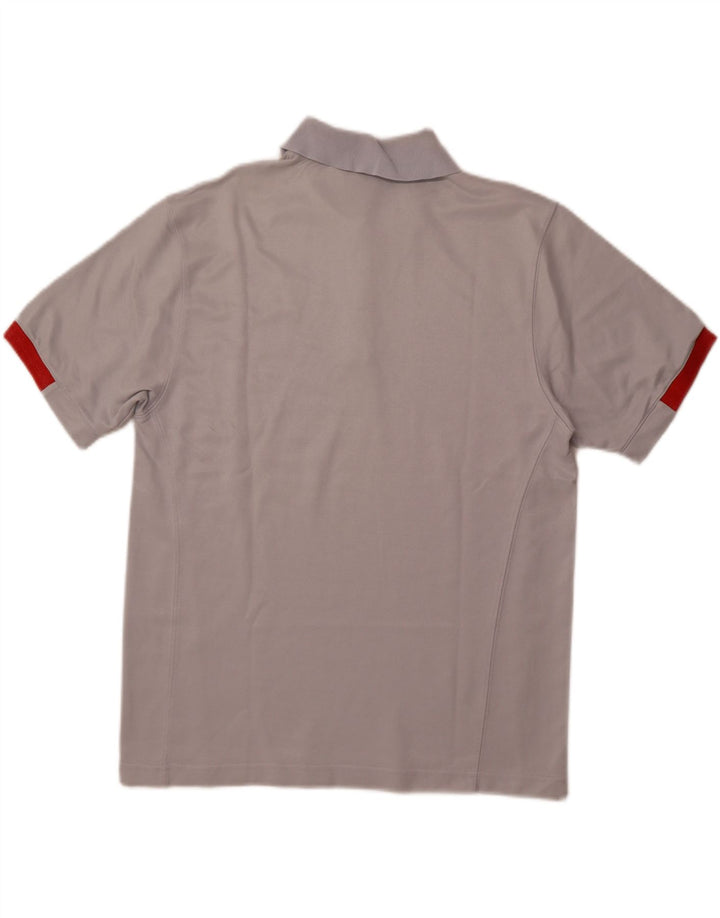 Мужская рубашка-поло NIKE UK 39/41, хлопковая, среднего синего цвета