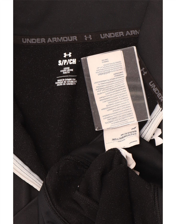 Женский укороченный свитшот с рисунком Under Armour, Великобритания, 10, маленький черный