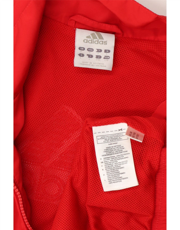 Женский спортивный костюм Adidas Top Jacket UK 16, большой красный полиэстер