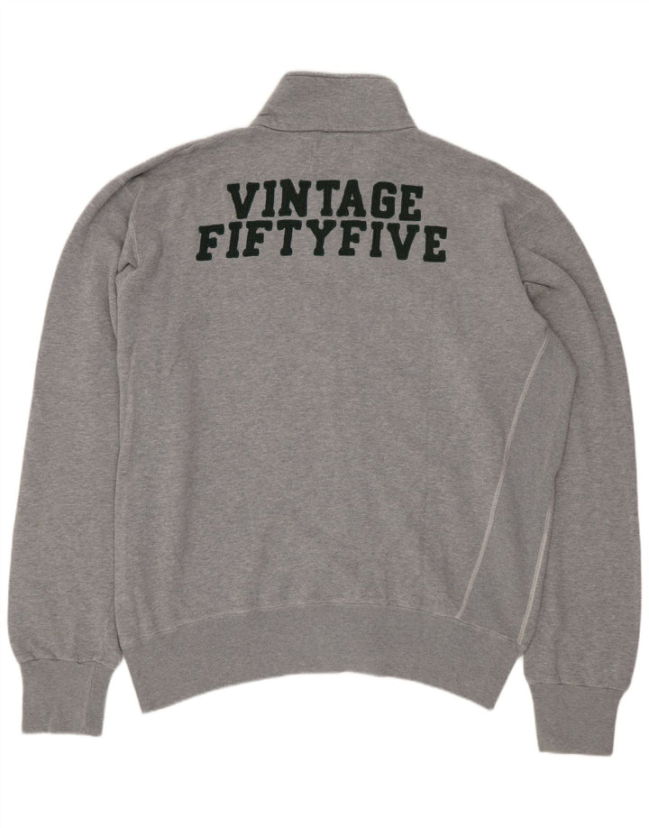 Мужской спортивный костюм VINTAGE с графическим рисунком, верхняя куртка XL, серый хлопок