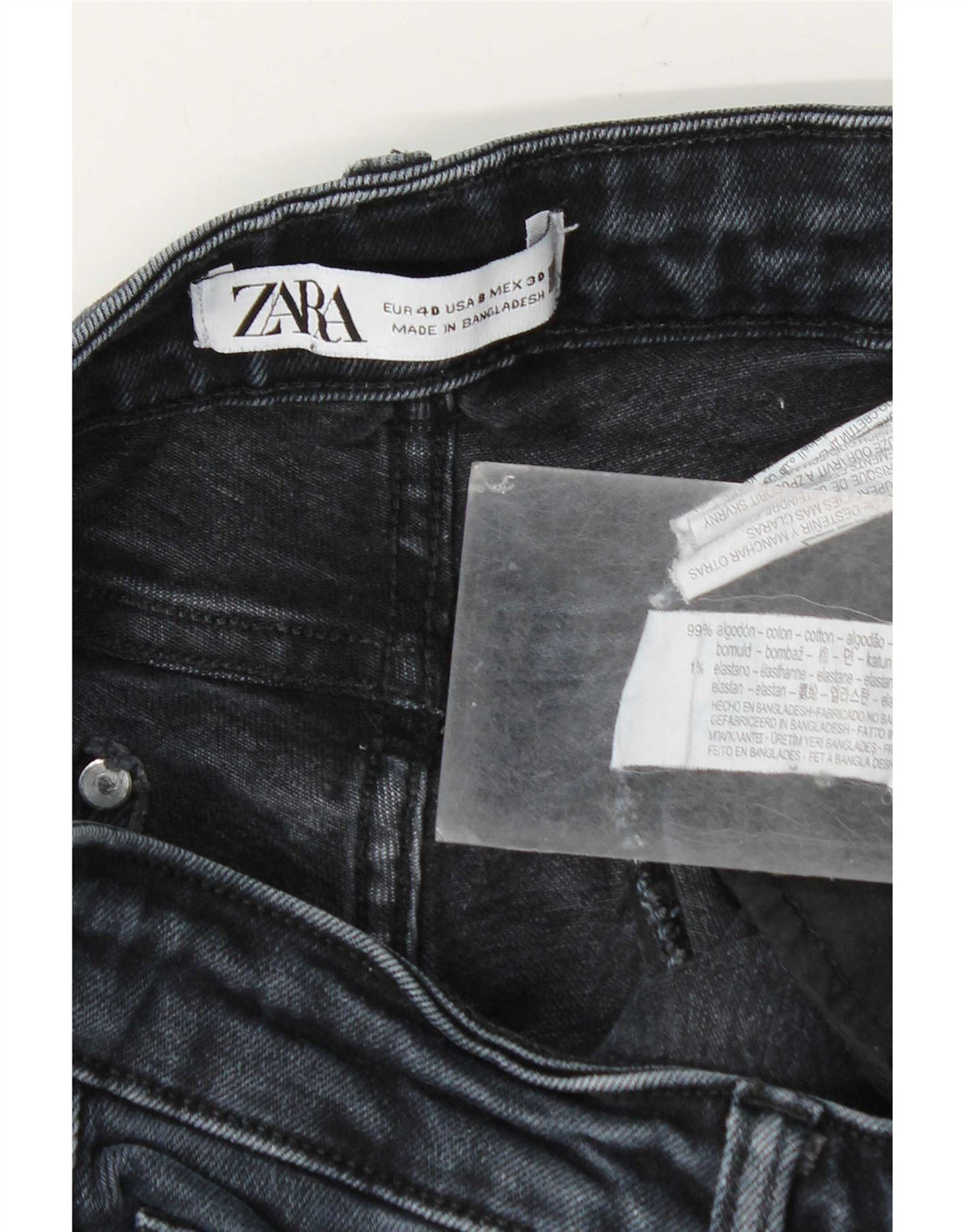 Женские узкие джинсы Zara EU 40 Medium W30 L26 Темно-синие, хлопок