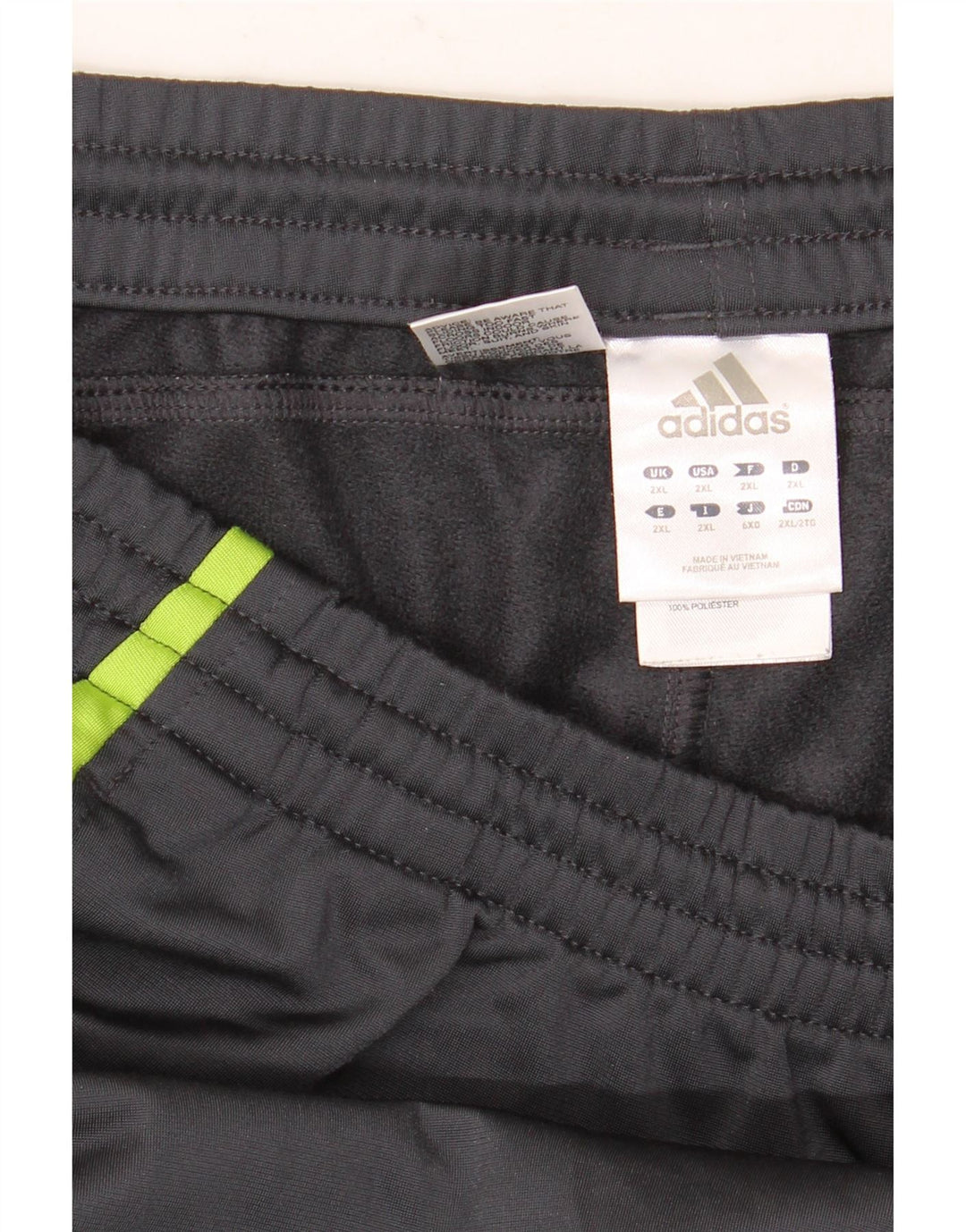 Мужские спортивные брюки Adidas 2XL темно-синие, полиэстер с цветными блоками