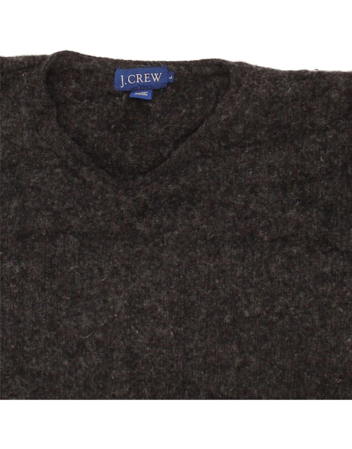 J. CREW Womens Oversized V-Neck Jumper Sweater UK 16 Large Black Wool Vintage J. Crew and Second-Hand J. Crew from Messina Hembry 