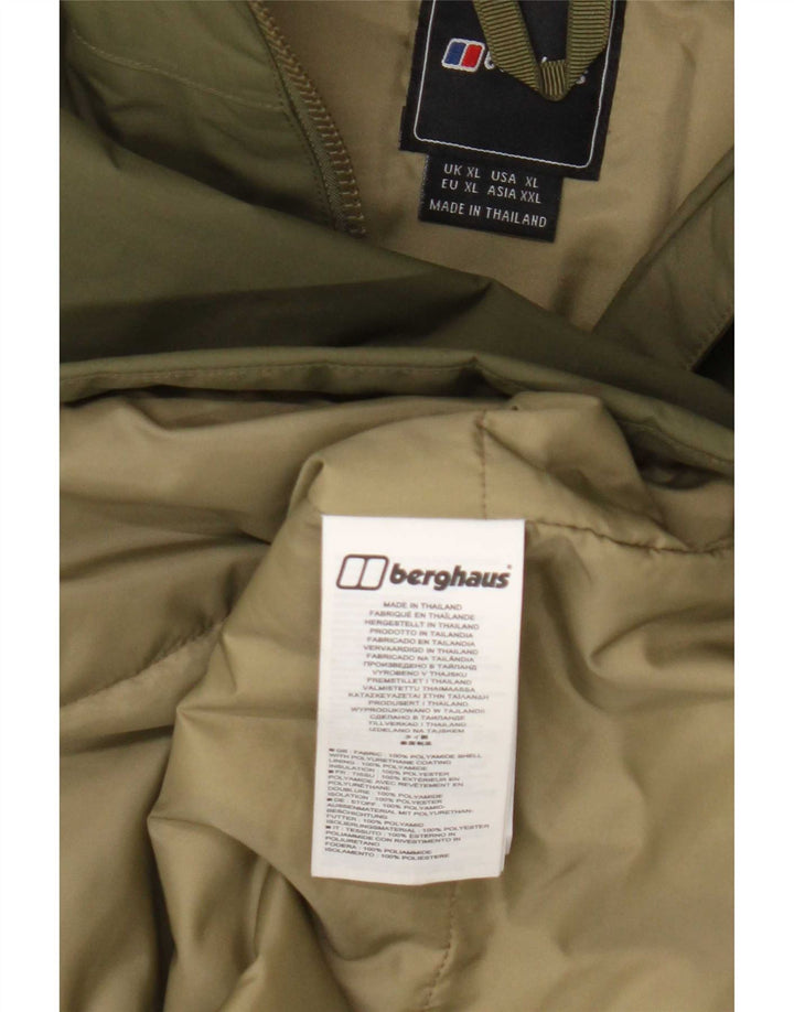 Berghaus Мужская дождевик с капюшоном UK 42 XL Хаки Полиамид
