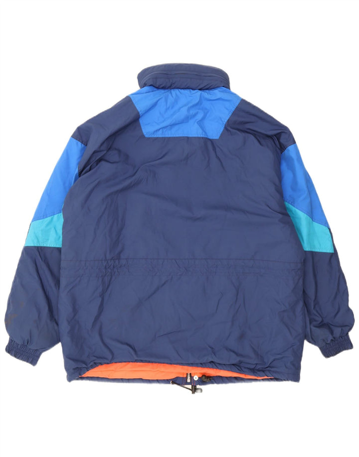 Мужская лыжная куртка Diadora UK 42 XL Темно-синяя, полиэстер с цветными блоками