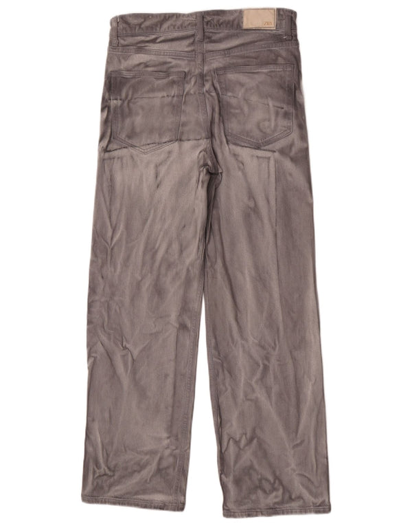Женские прямые джинсы Zara EU 36 XS W26 L28, серый хлопок