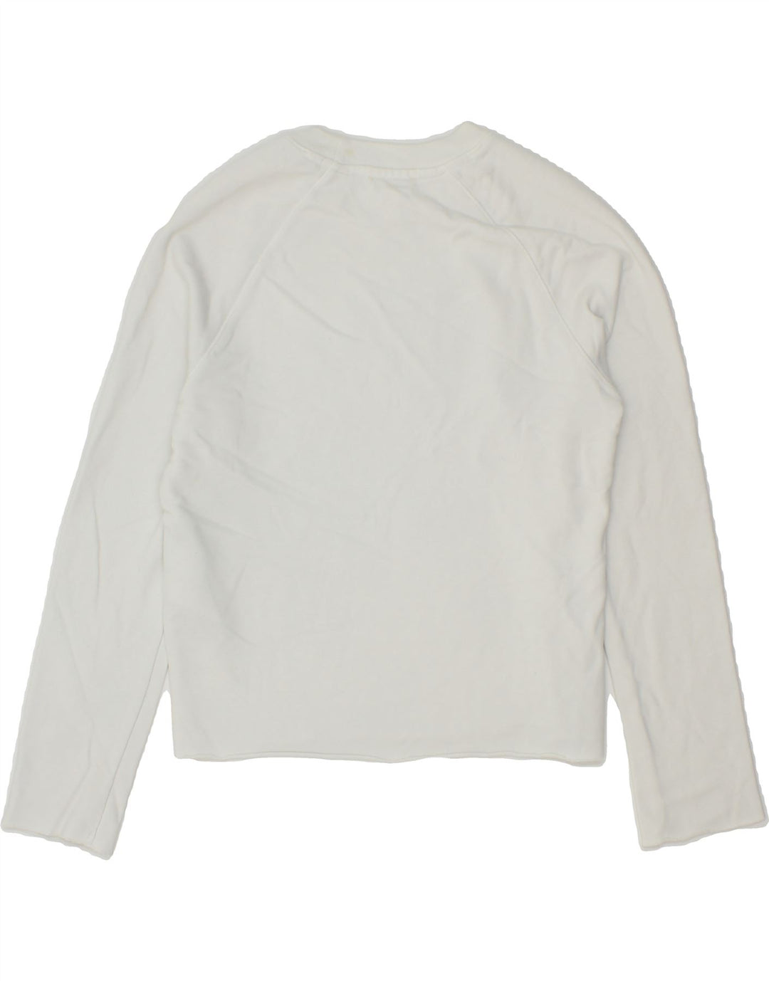 LEVI'S Womens Oversized Graphic Top Long Sleeve UK 6 XS White Cotton Vintage Levi's and Second-Hand Levi's from Messina Hembry 