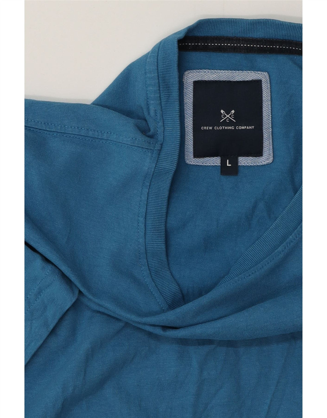 ЭКИПАЖНАЯ ОДЕЖДА Мужская футболка из хлопка большого размера синего цвета