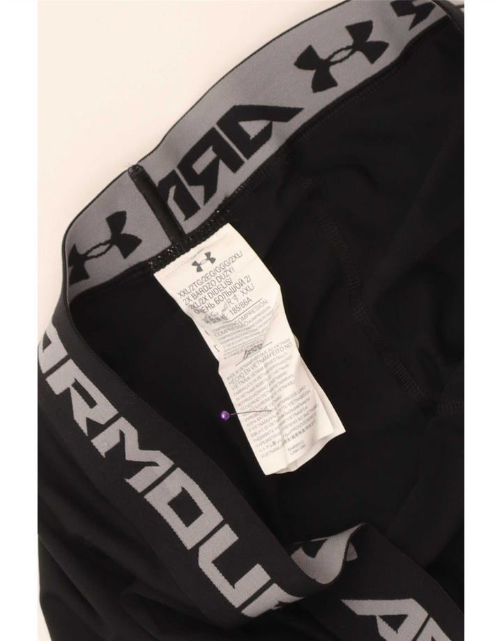 Мужские леггинсы-капри с рисунком Under Armour 2XL, черный полиэстер