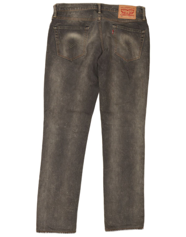 Мужские джинсы Levi's 511 Slim W33 L34 Серые хлопковые