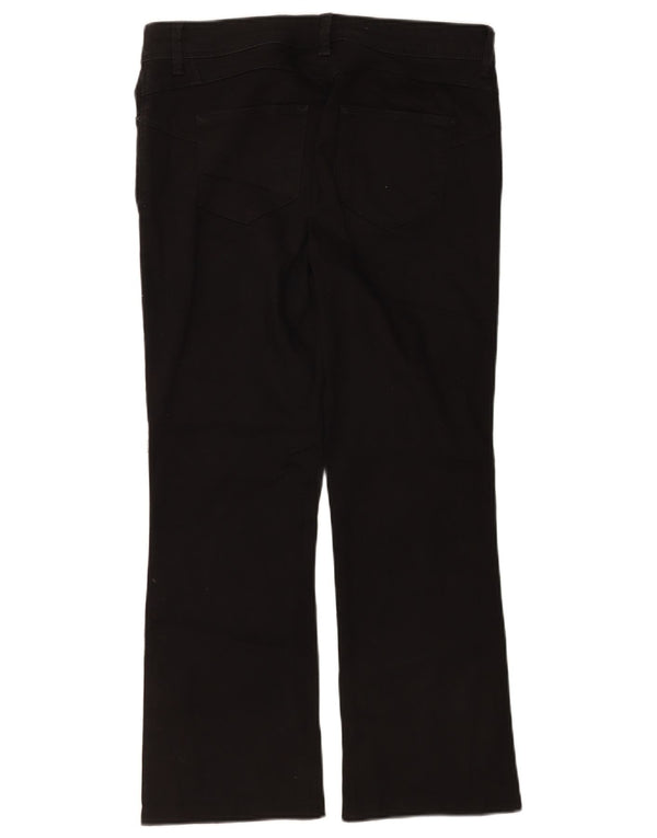 Женские джинсы Bootcut Marks & Spencer UK 16, большие W34 L26, черные, хлопковые