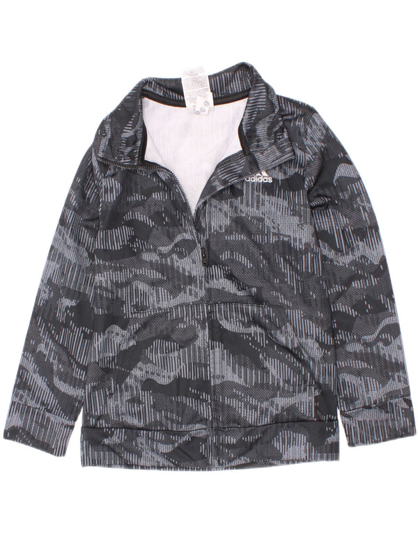 Спортивный костюм Adidas для мальчиков, верхняя куртка 5-6 лет, серый камуфляжный полиэстер