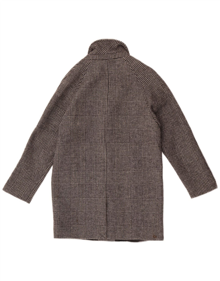 Zara Пальто для мальчиков 11-12 лет, серое, шерстяное в клетку