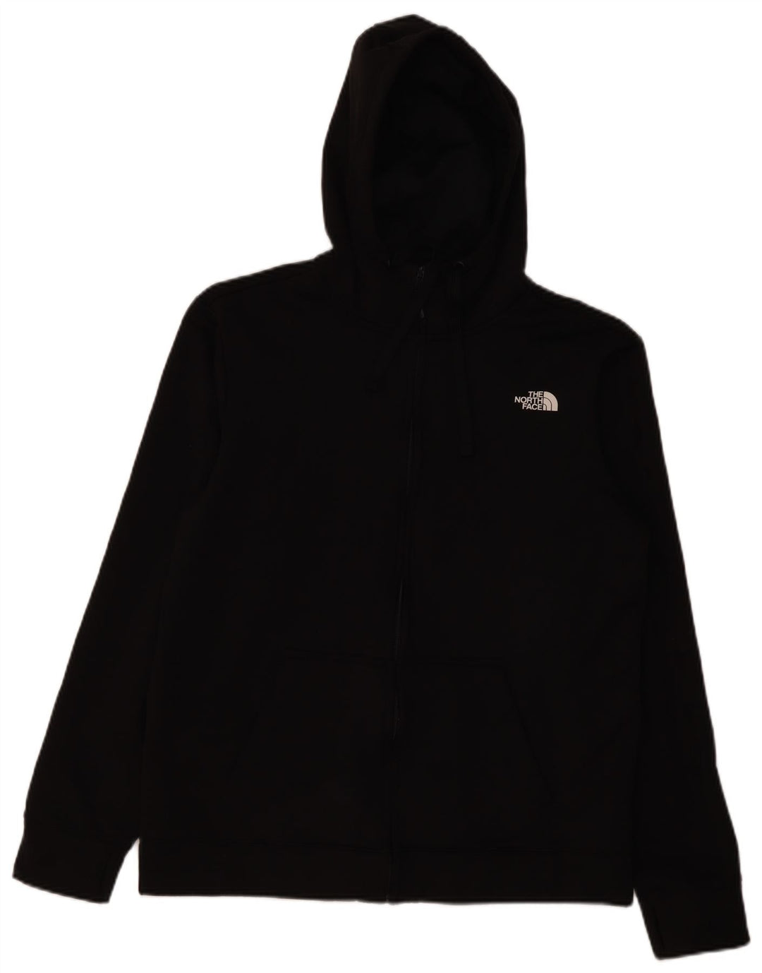 Мужской свитер с капюшоном на молнии The North Face, большой черный полиэстер