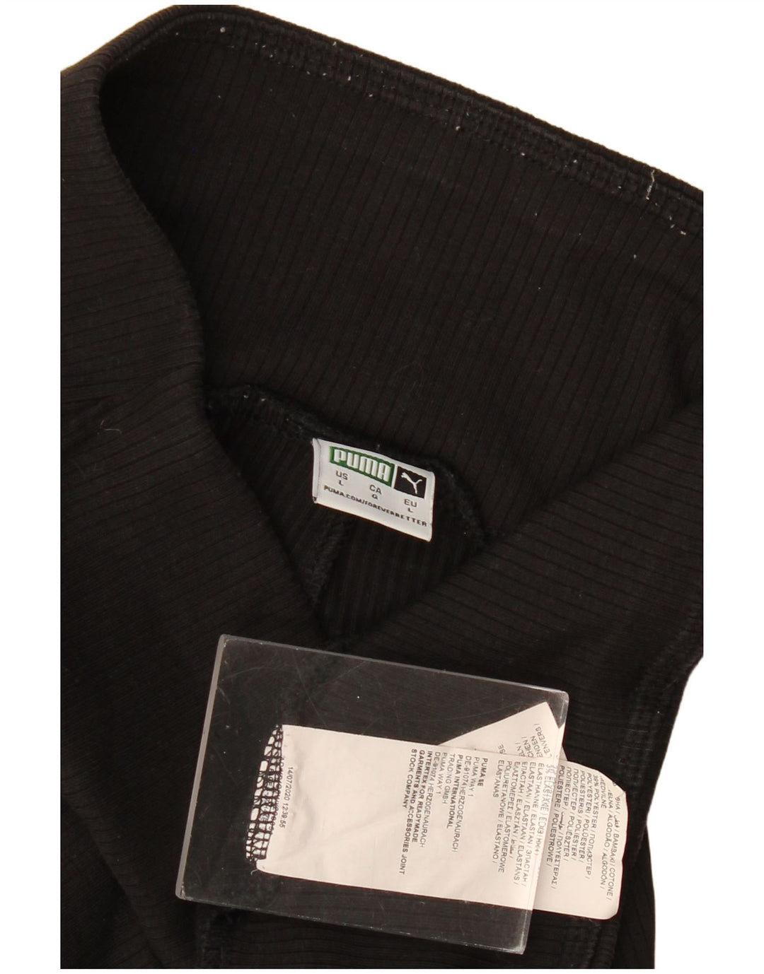 Женские леггинсы Puma UK 14, большие черные хлопковые