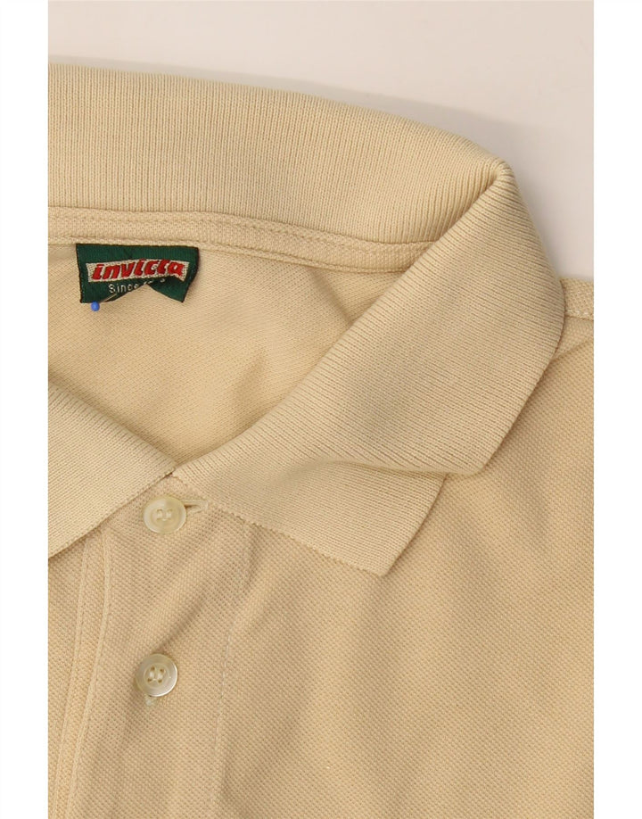 INVICTA Mens Polo Shirt XL Yellow Cotton Vintage Invicta and Second-Hand Invicta from Messina Hembry 