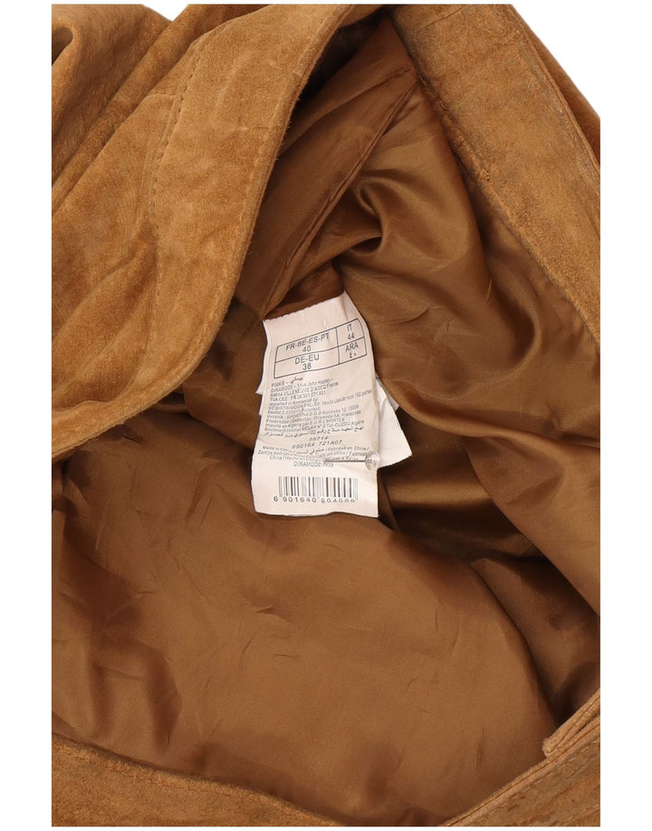 Женская замшевая мини-юбка Pimkie IT 44 Medium W32 Коричневая кожа