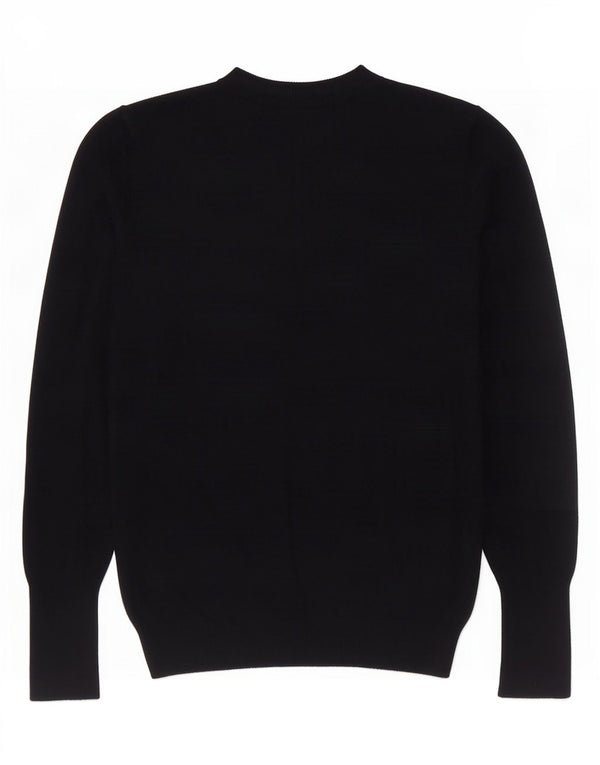 Женский джемпер с круглым вырезом Zara UK 12, средний черный