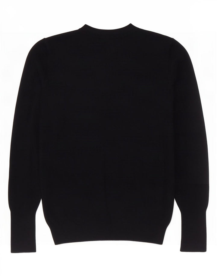 Женский джемпер с круглым вырезом Zara UK 12, средний черный