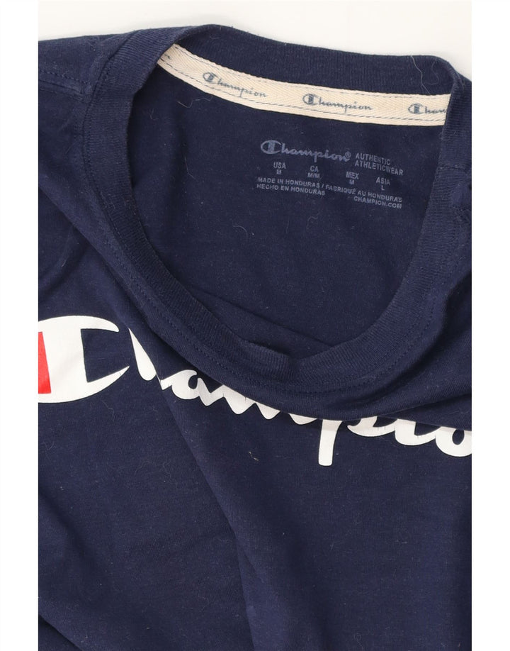 Женская футболка с рисунком CHAMPION Top UK 12 Medium Navy Blue