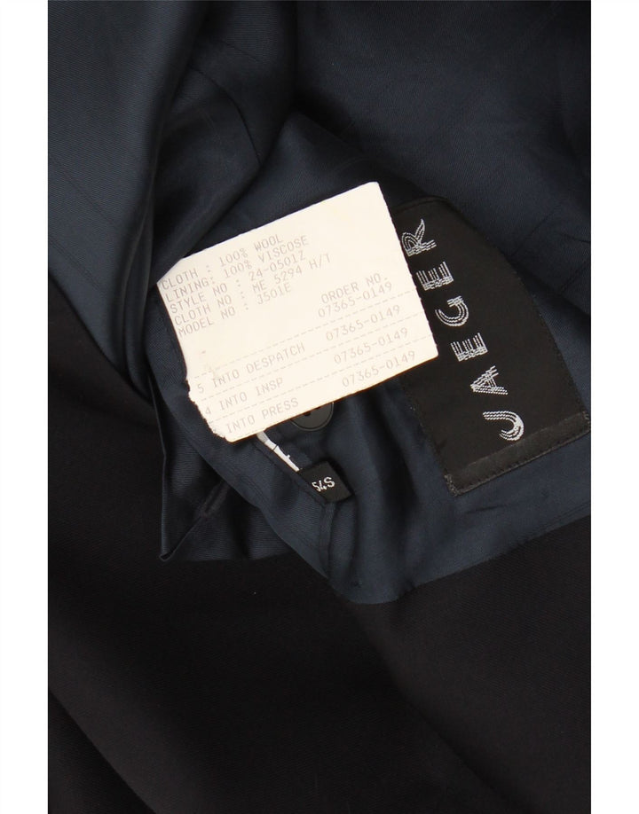 Jaeger Мужской двубортный пиджак IT 54 2XL Темно-синий шерстяной