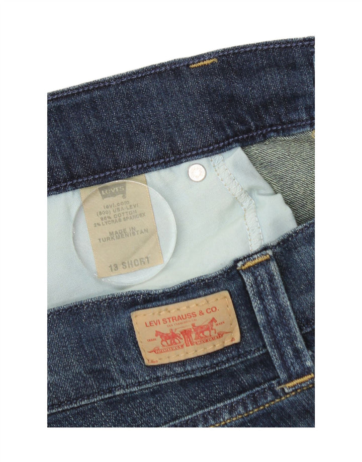 Женские прямые джинсы LEVI'S 504 Tilted, размер США 13, большой размер W34 L30, синий хлопок
