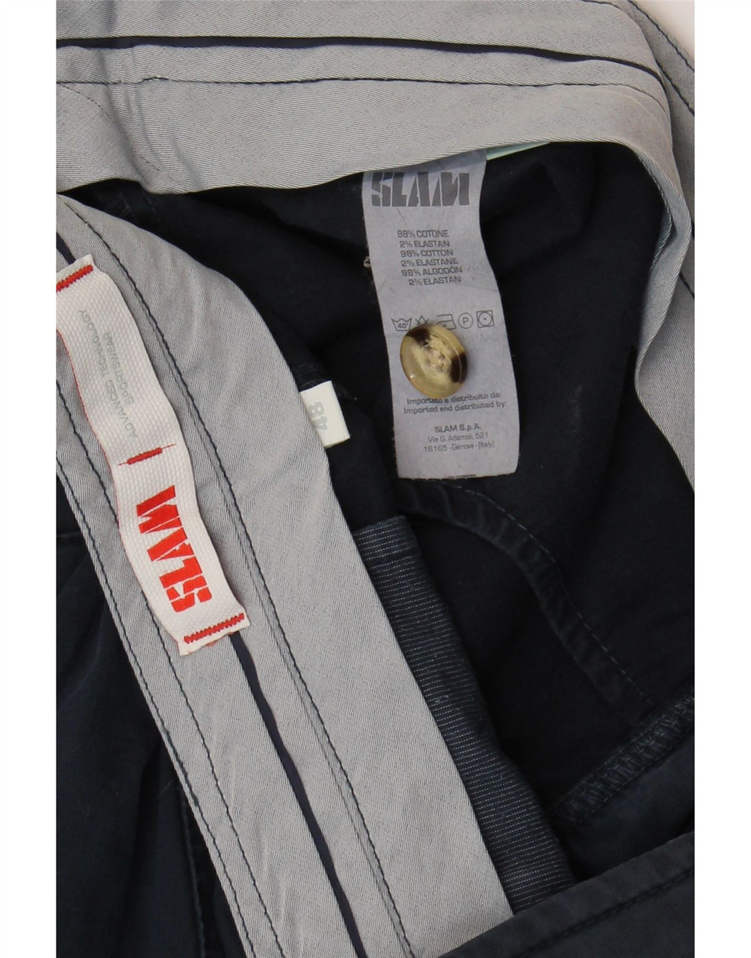 Мужские шорты чинос Slam IT 48 Medium W38 Темно-синие, хлопок