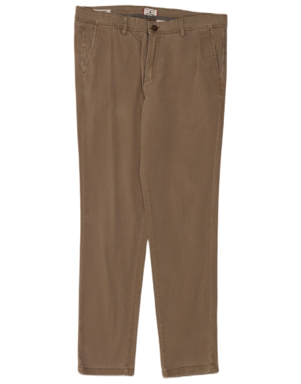Мужские брюки-чиносы Jack & Jones Marco Slim W34 L32, бежевый хлопок
